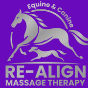 Re-Align massage therapy (equine & canine) logo