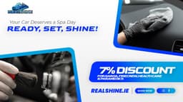 Real shine valet service logo