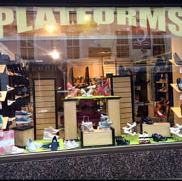 Platforms shoe shop logo