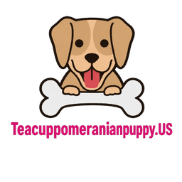 Tiny Crown Pomeranian Puppy logo