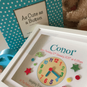 As Cute As A Button Personalised Framed Prints logo