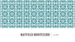 Mayfield Montessori School logo