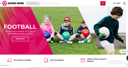 SCORE MORE Online Sports Store logo