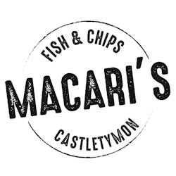 Macaris Take Away Castletymon logo