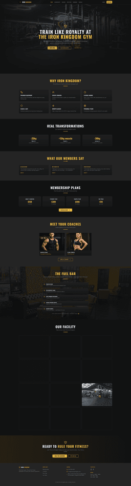 The Iron Kingdom Gym logo