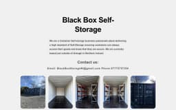 Black box self-storage logo