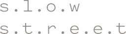 S.l.o.w.s.t.r.e.e.t logo