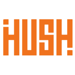 Hush? Burger logo
