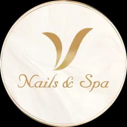 V Nails and Spa logo