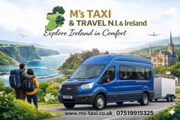 M's Taxi & Travel N.I & Ireland logo