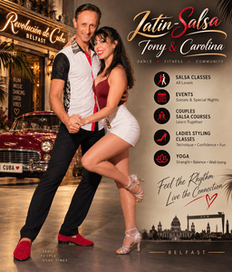 LATIN-SALSA BELFAST with Tony & Carolina at JH Academy of Theatre Arts logo