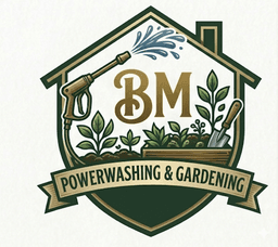 BM powerwashing & gardening logo