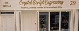 Crystal Script Engraving logo