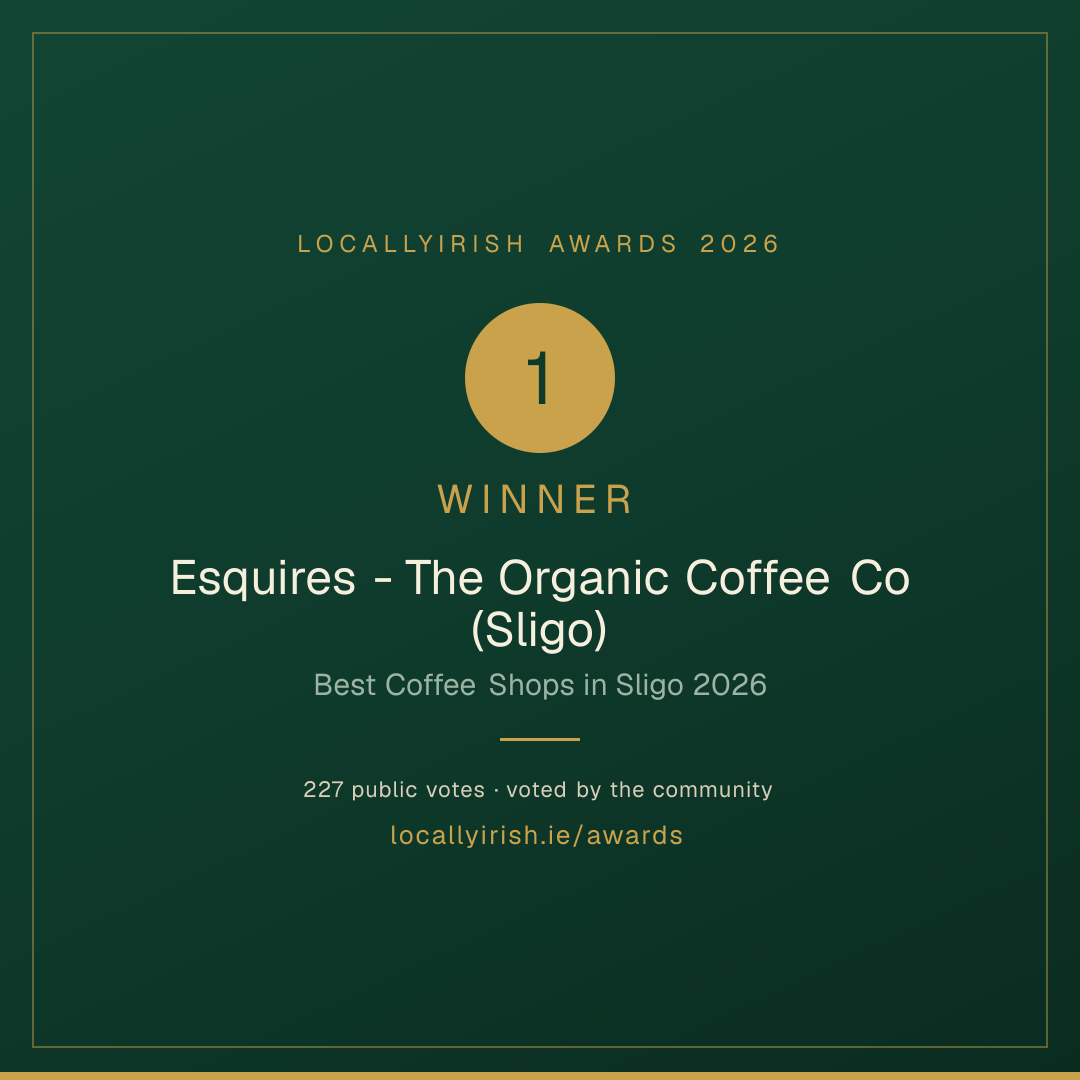 Esquires - The Organic Coffee Co (Sligo) — Winner award graphic