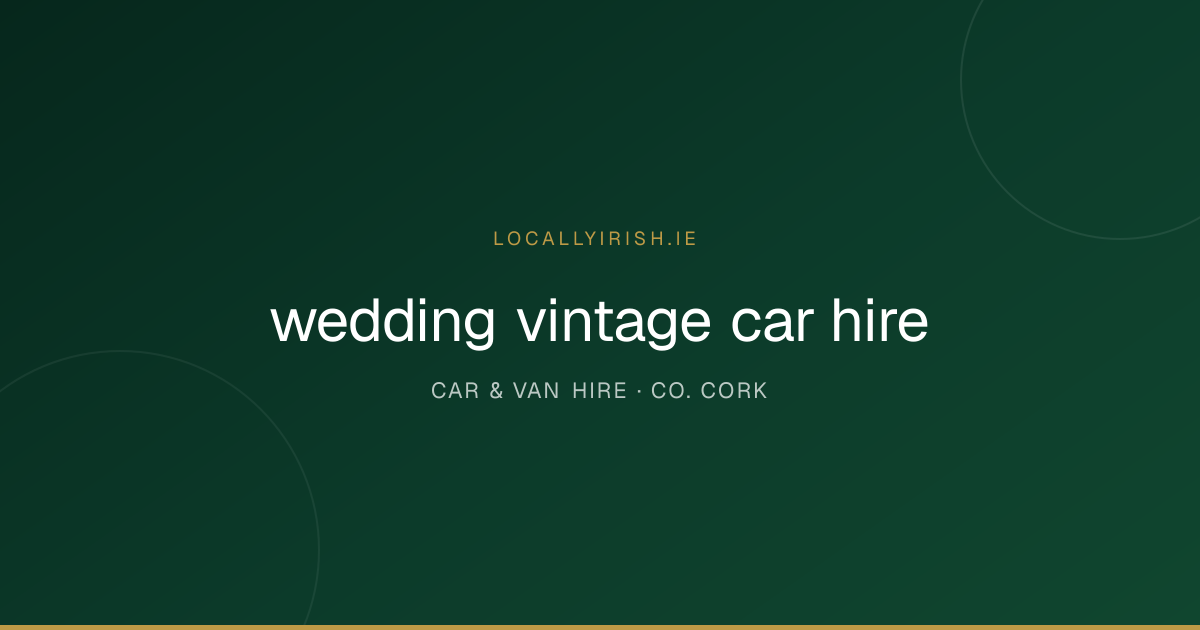 wedding vintage car hire