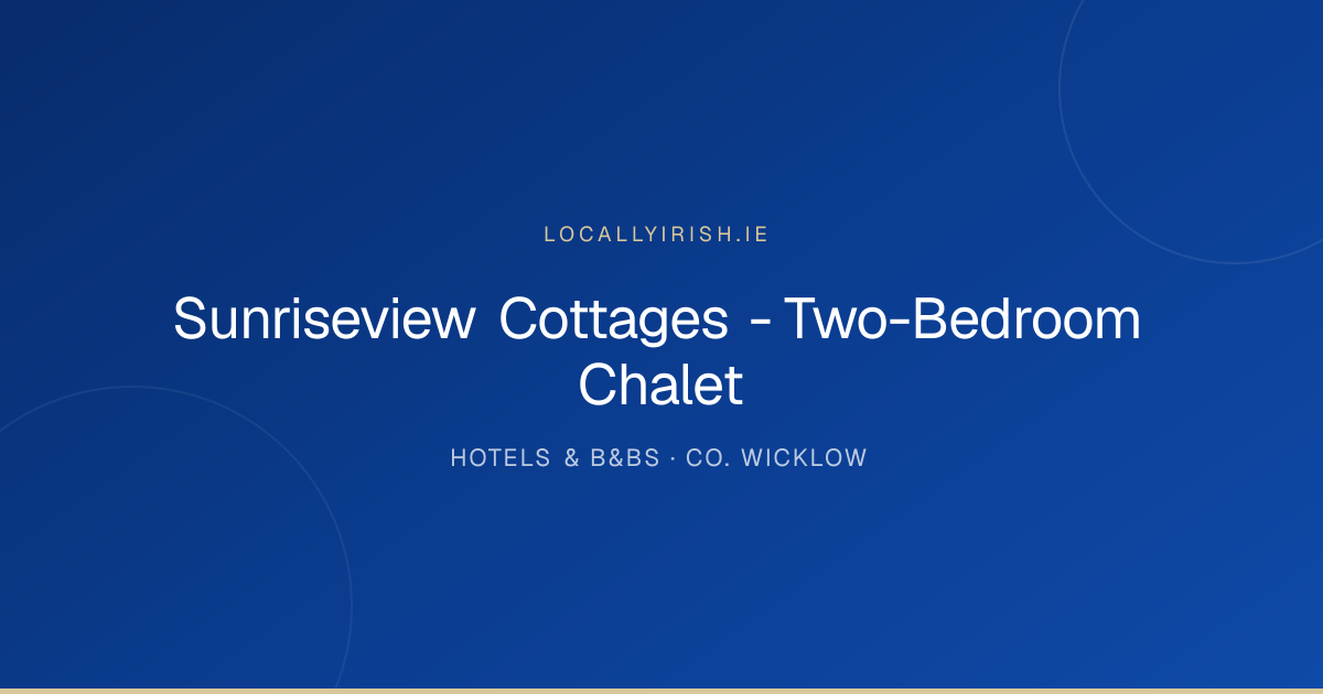 Sunriseview Cottages - Two-Bedroom Chalet