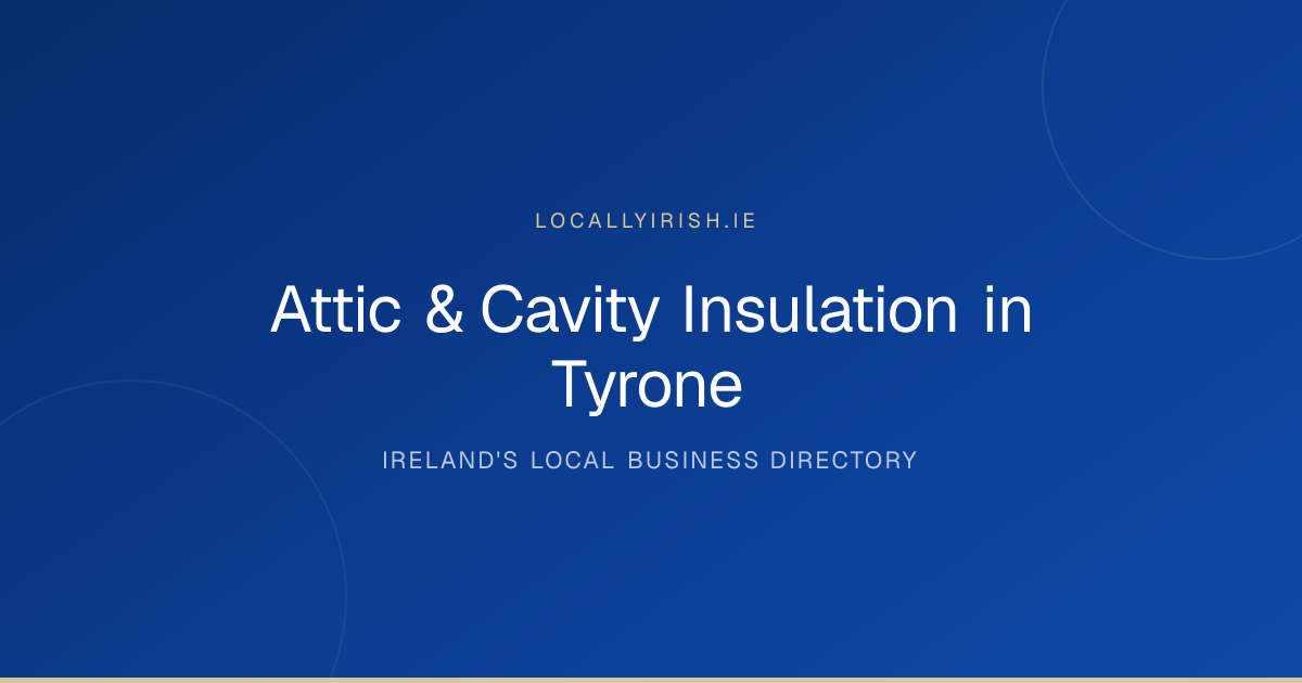 Attic & Cavity Insulation in Tyrone (2026) — 11 Businesses