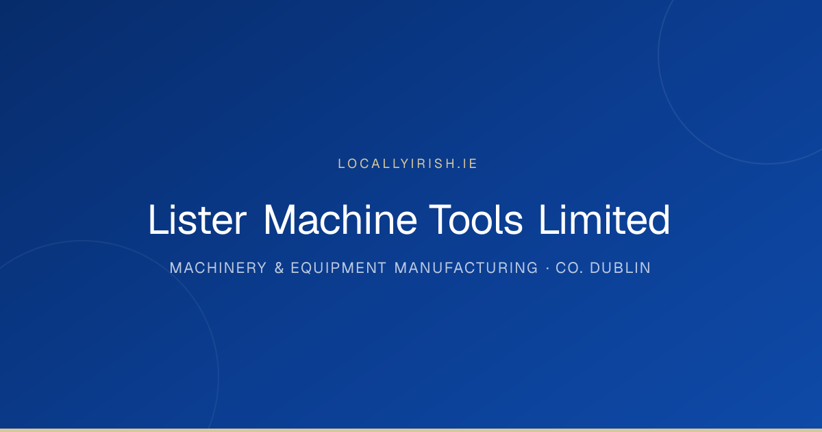 Lister Machine Tools Limited