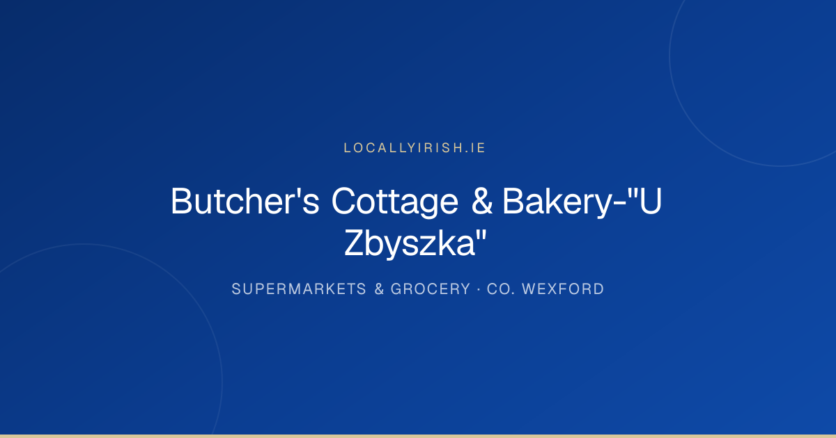 Butcher's Cottage & Bakery-"U Zbyszka"