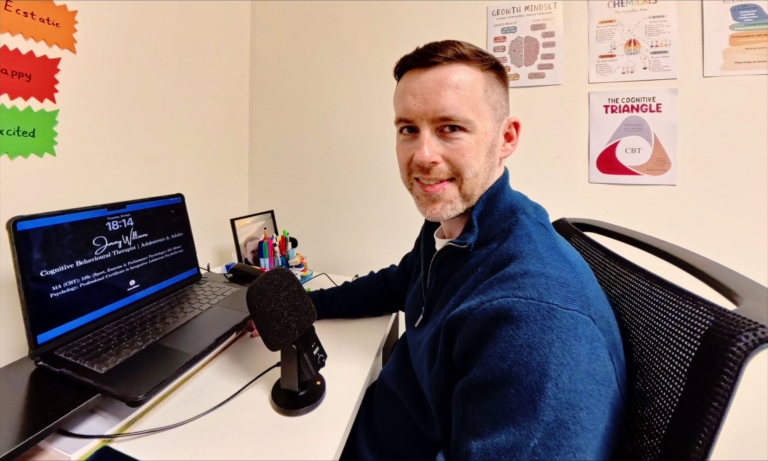 Jimmy Williams, Cognitive Behavioural Therapy, Psychotherapist, Online CBT, Adults & Teens, Anxiety Specialist