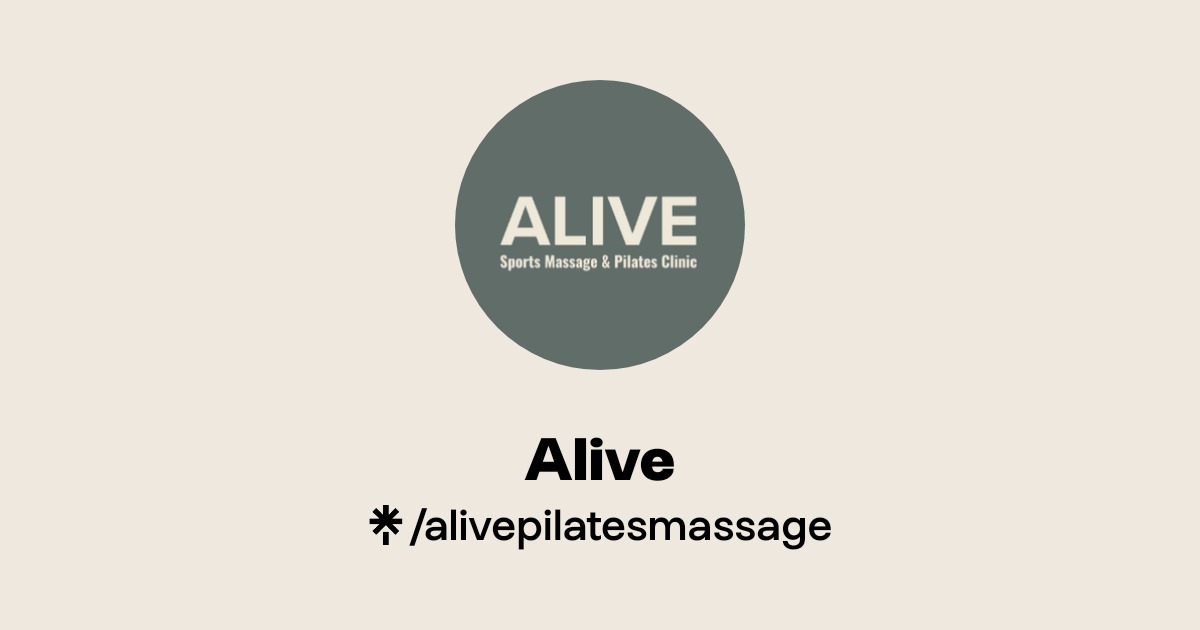 Alive Sports Massage and Pilates Clinic