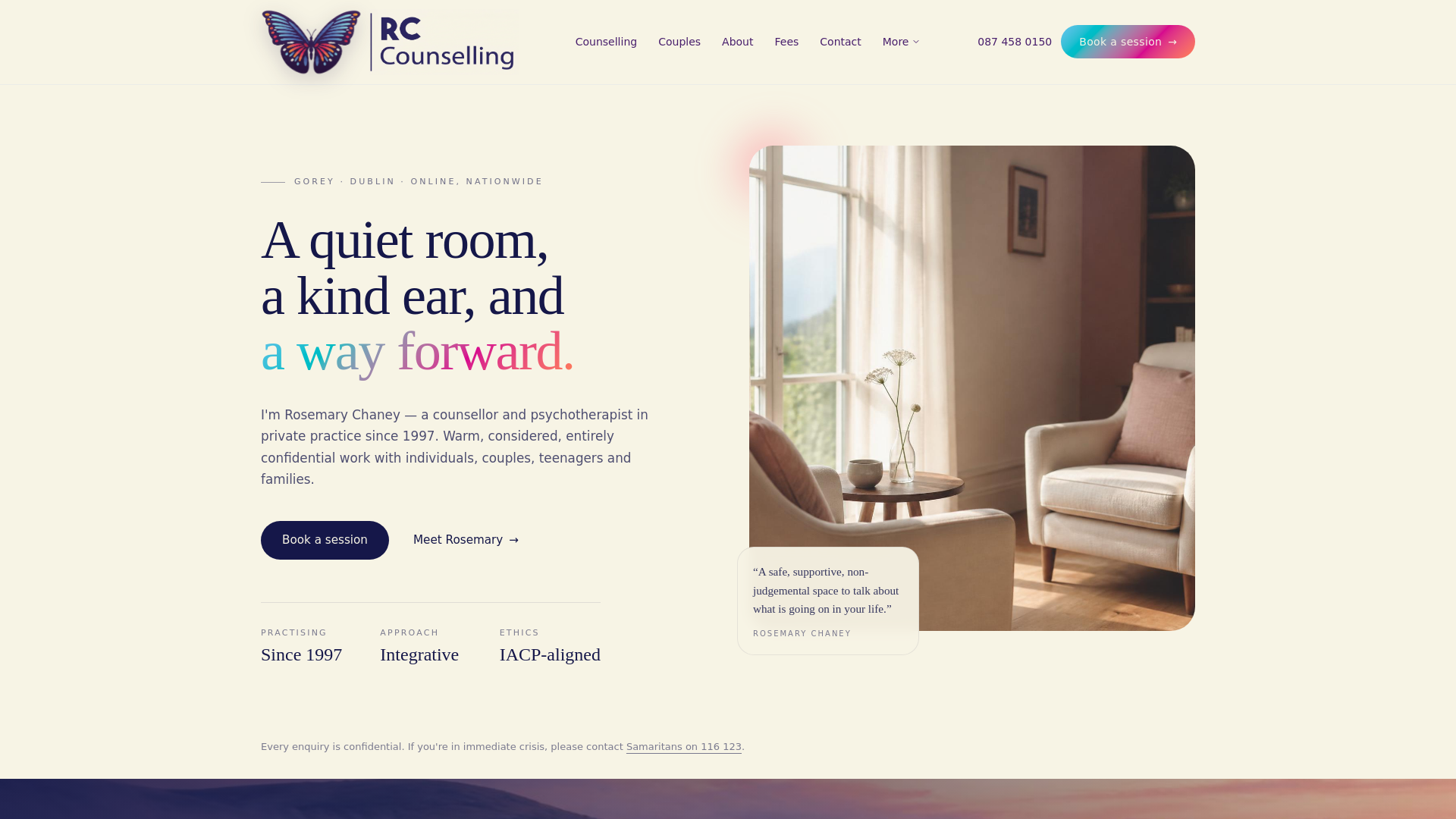 RC Psychotherapy: Rosemary Chaney