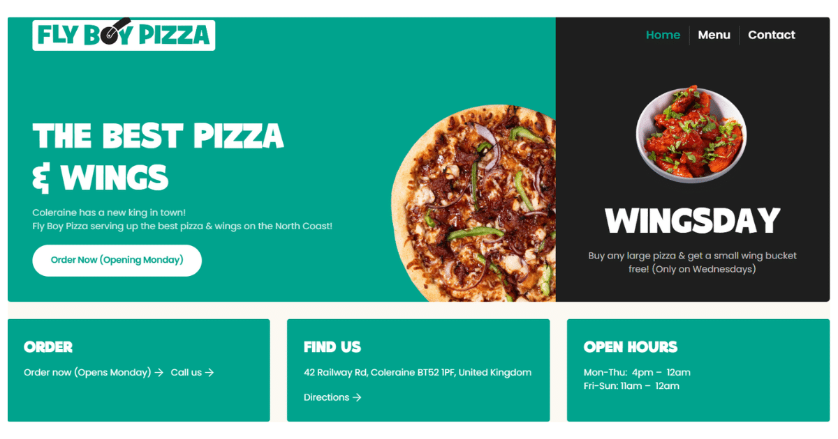 Fly Boy Pizza & Wings Armagh