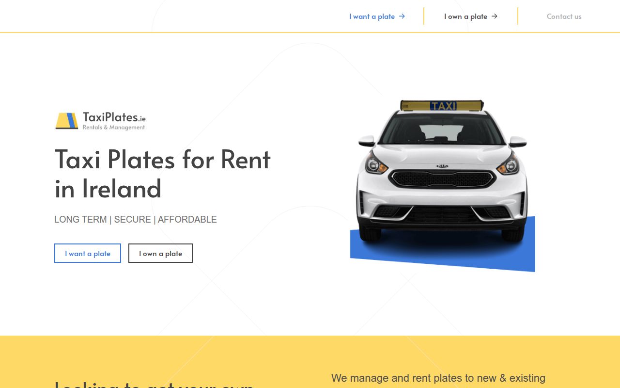 Taxi Plates Ireland