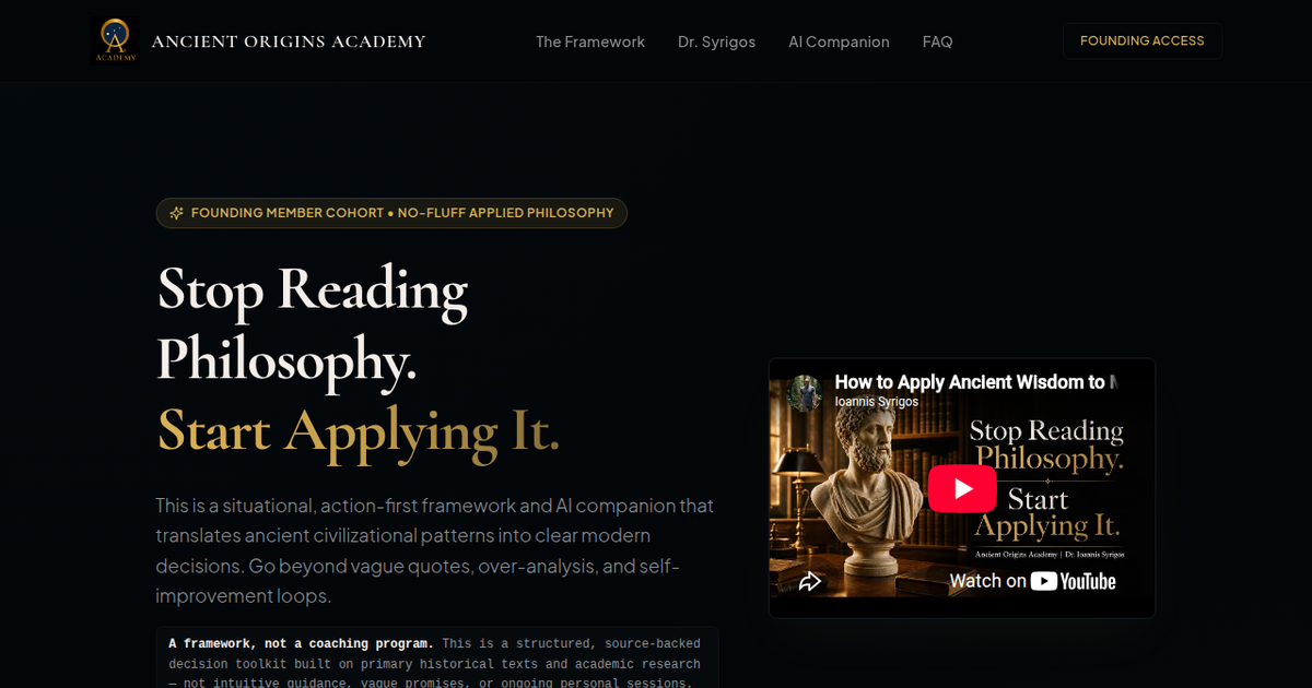 Ancient Wisdom Academy by Ancient Origins