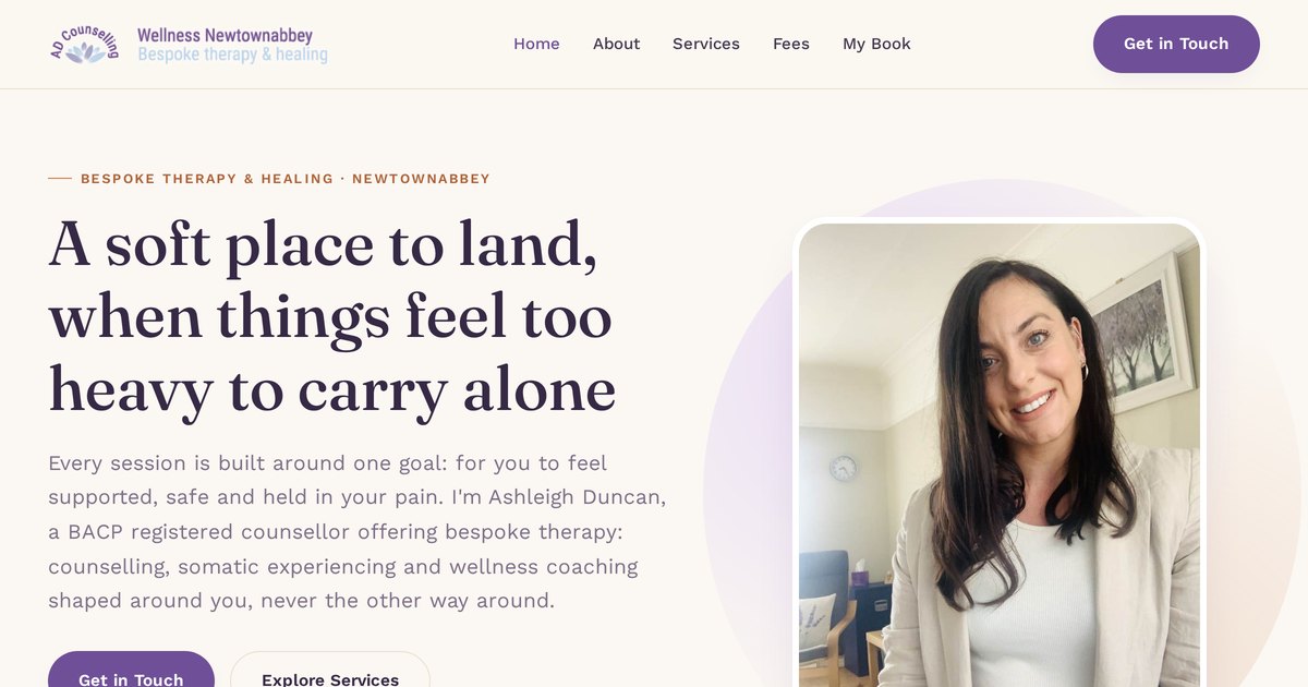AD Counselling & Wellness Newtownabbey