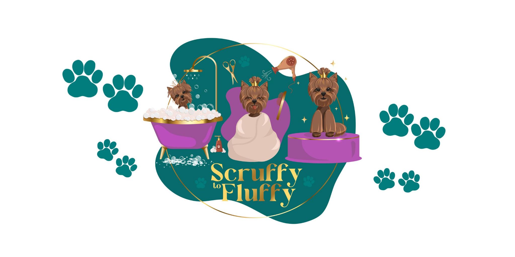 Scruffy to Fluffy Dog Grooming