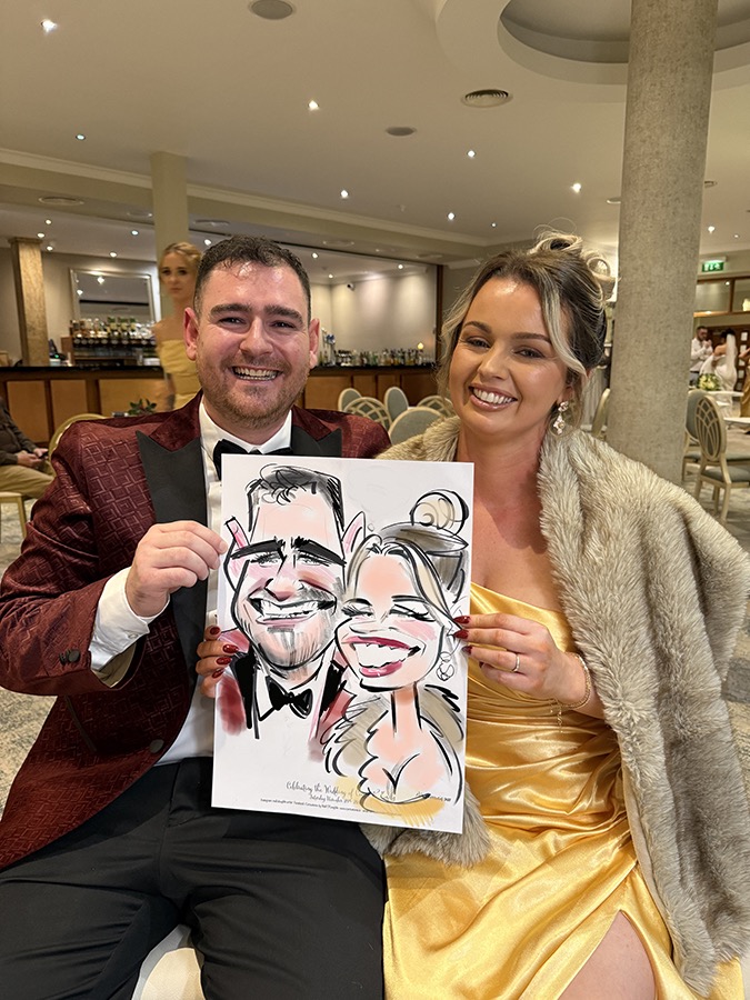 Irelands No 1 caricature artist Niall O'Loughlin as seen on the Late Late and Saturday night show.