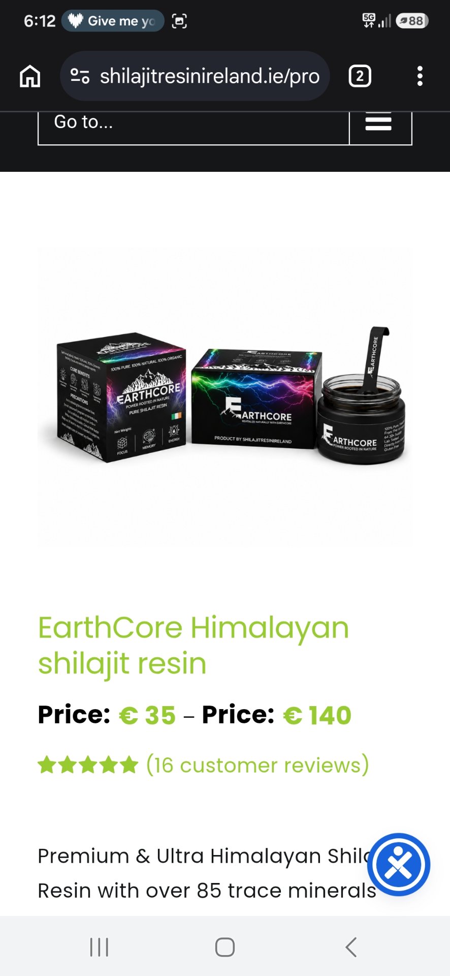 Shilajit resin Ireland